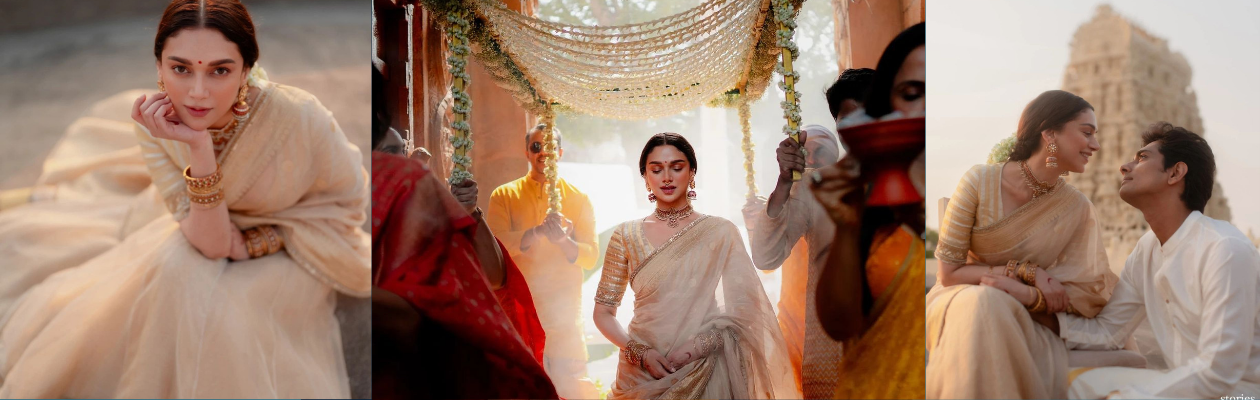 Bridal Inspiration  Aditi Rao Hydari as a South Indian bride